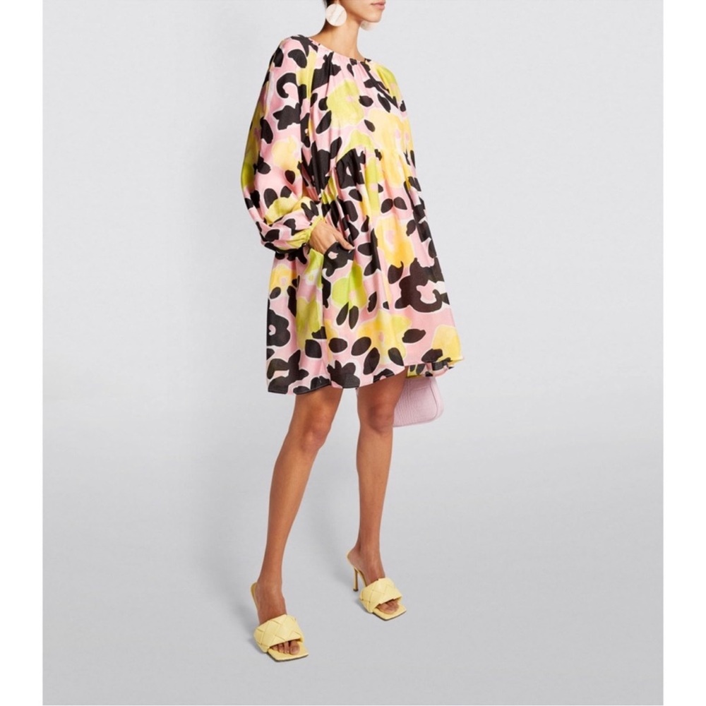 STINE GOYA Kelly dress in multicolor floral print size large